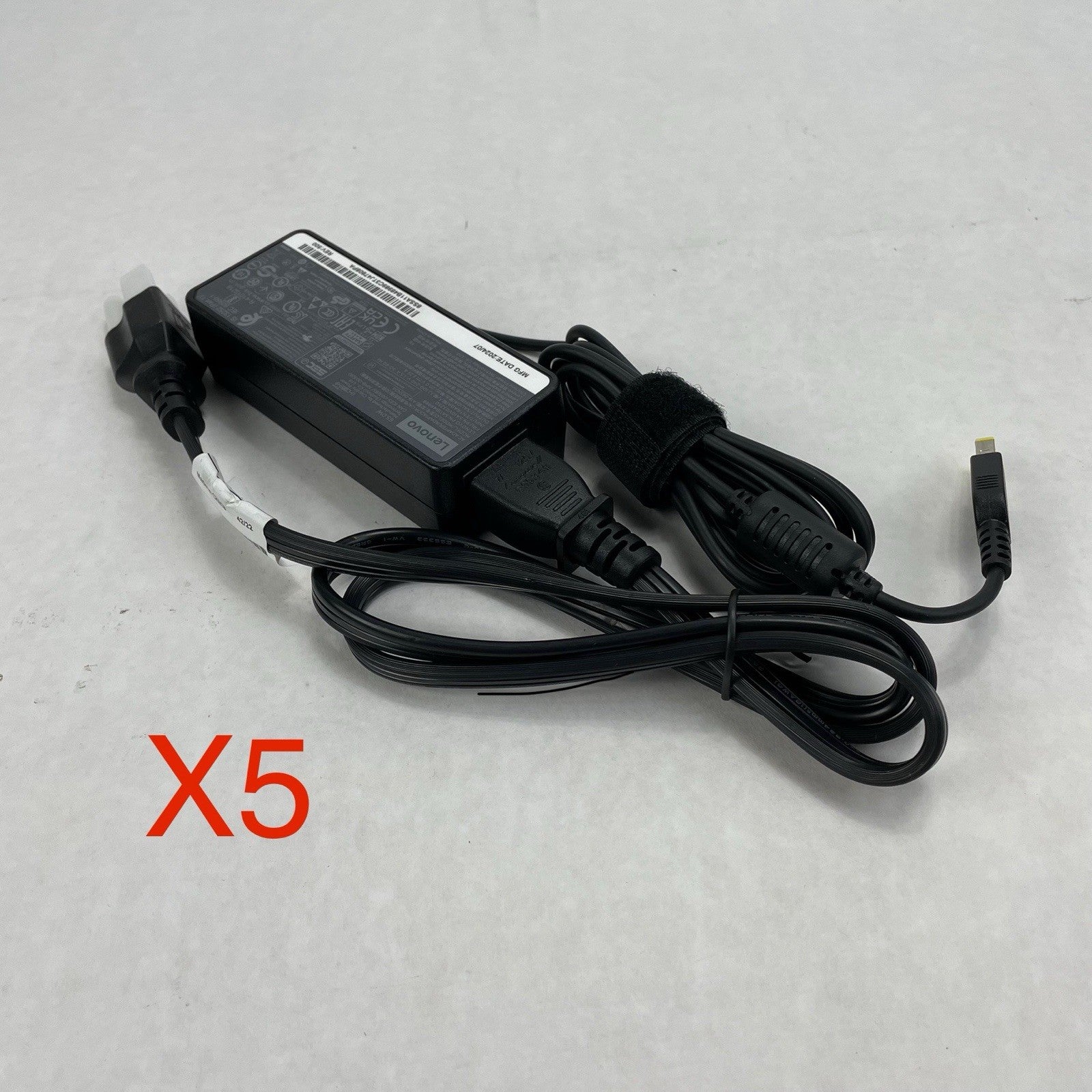 Lenovo  Model PA-1650-74 65 watt AC adapter/charger w power cord Lot of 5