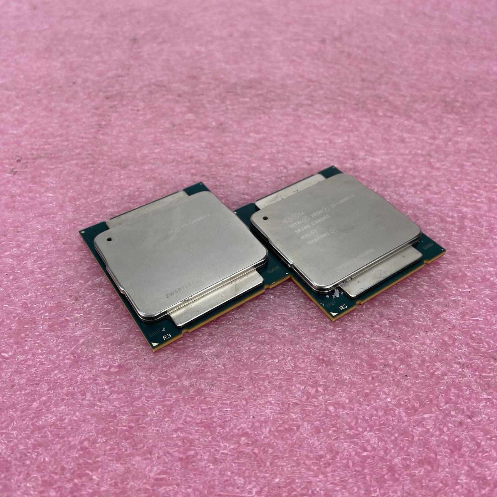 Matched Pair of Intel Xeon E5-2690V3 SR1XN 2.6GHz Server Processors 0