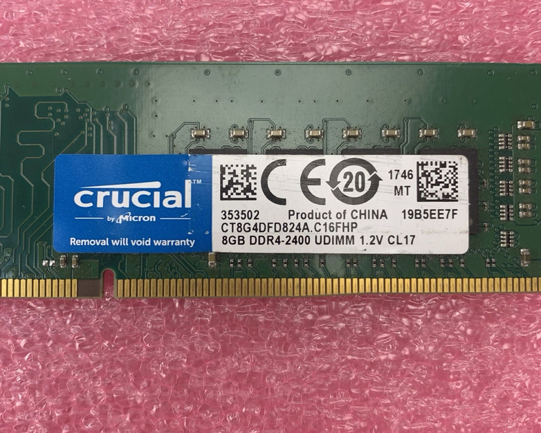 Micron Crucial CT8G4DFD824A.C16FHP DDR4-2400 8GB 1Rx8 Desktop Memory RAM