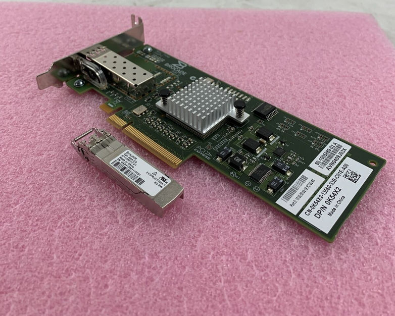 DELL K54X2 BROCADE 815 8GB SINGLE PORT PCI-E FIBRE CHANNEL HOST BUS ADAPTER