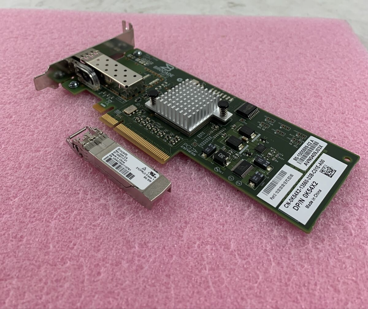 DELL K54X2 BROCADE 815 8GB SINGLE PORT PCI-E FIBRE CHANNEL HOST BUS ADAPTER