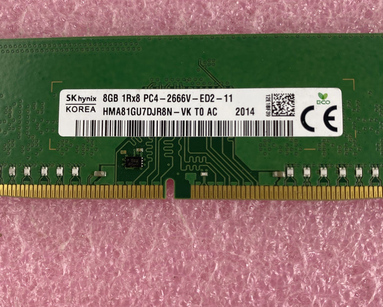 SK Hynix HMA81GU7DJR8N-VK T0 AC 8GB 1Rx8 PC4-266V-ED2-11 Memory Ram Lot 2