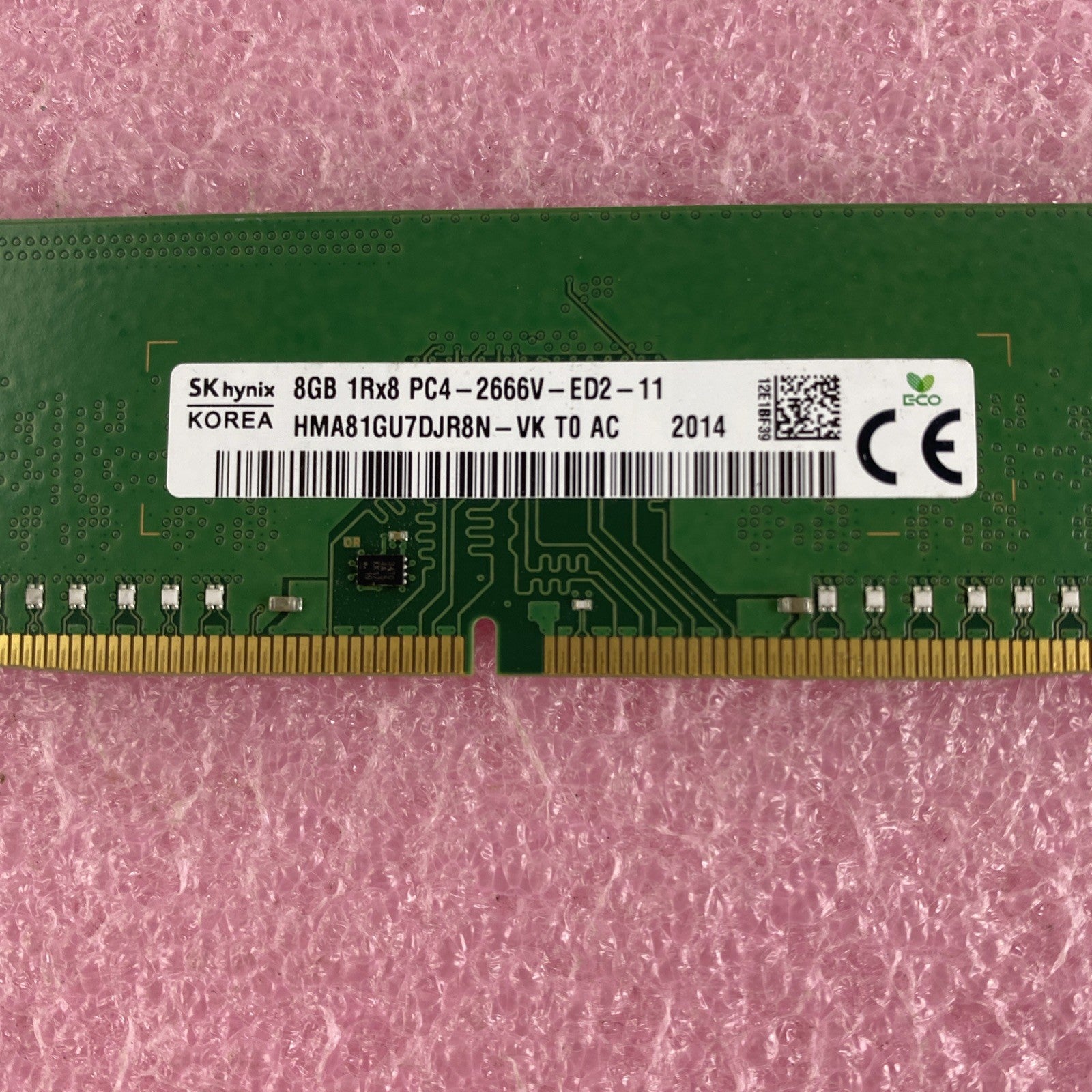 SK Hynix HMA81GU7DJR8N-VK T0 AC 8GB 1Rx8 PC4-266V-ED2-11 Memory Ram Lot 23