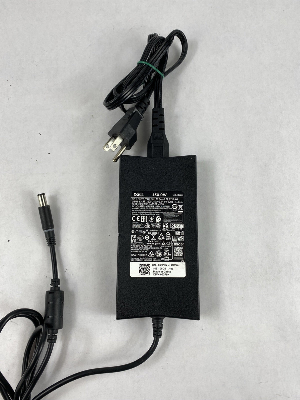  Dell LA130PM190 AC Adapter Power Charger 19.5V 6.7A 130W 7.4mm Lot of 33