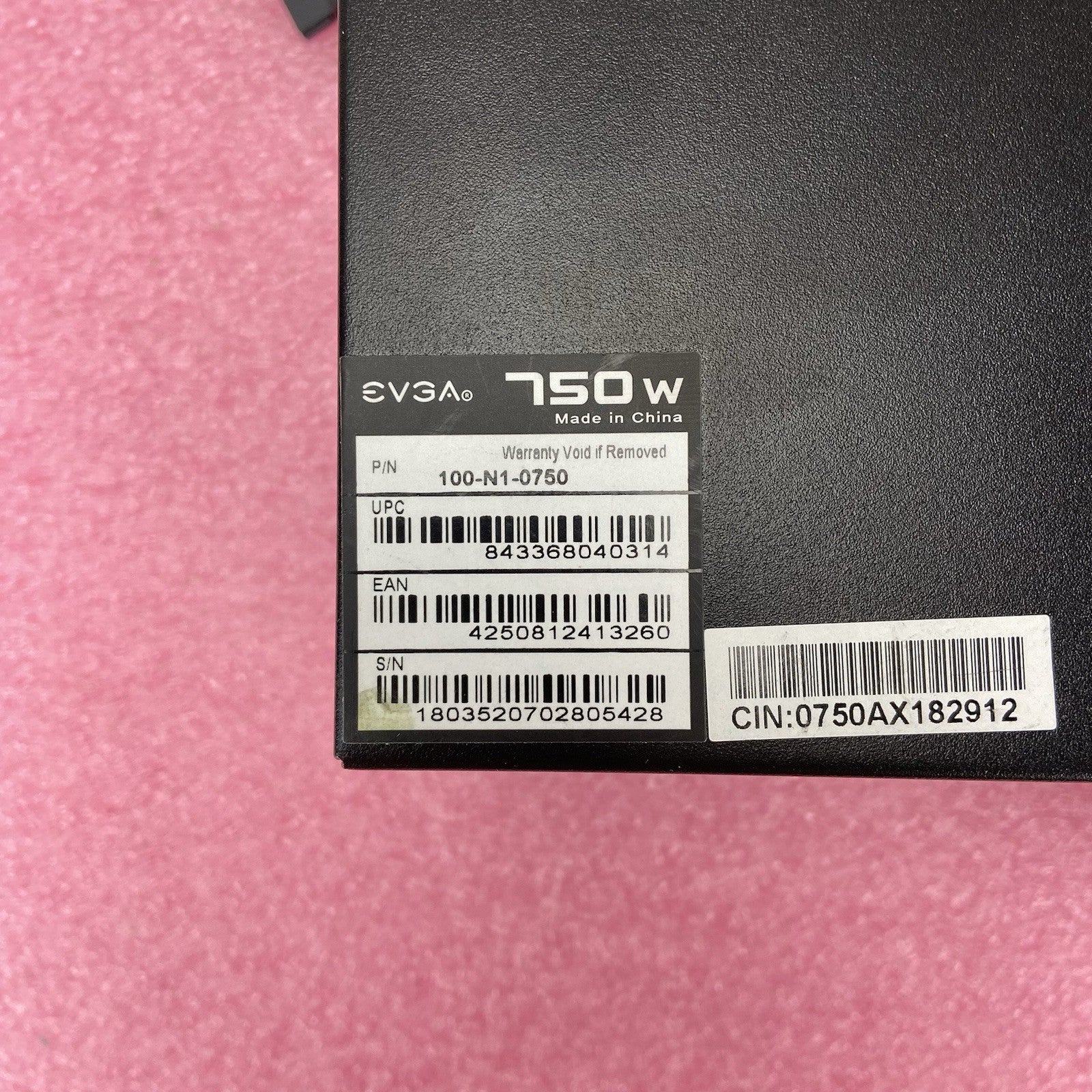 EVGA 100-N1-0750 700W Switching Power Supply 7