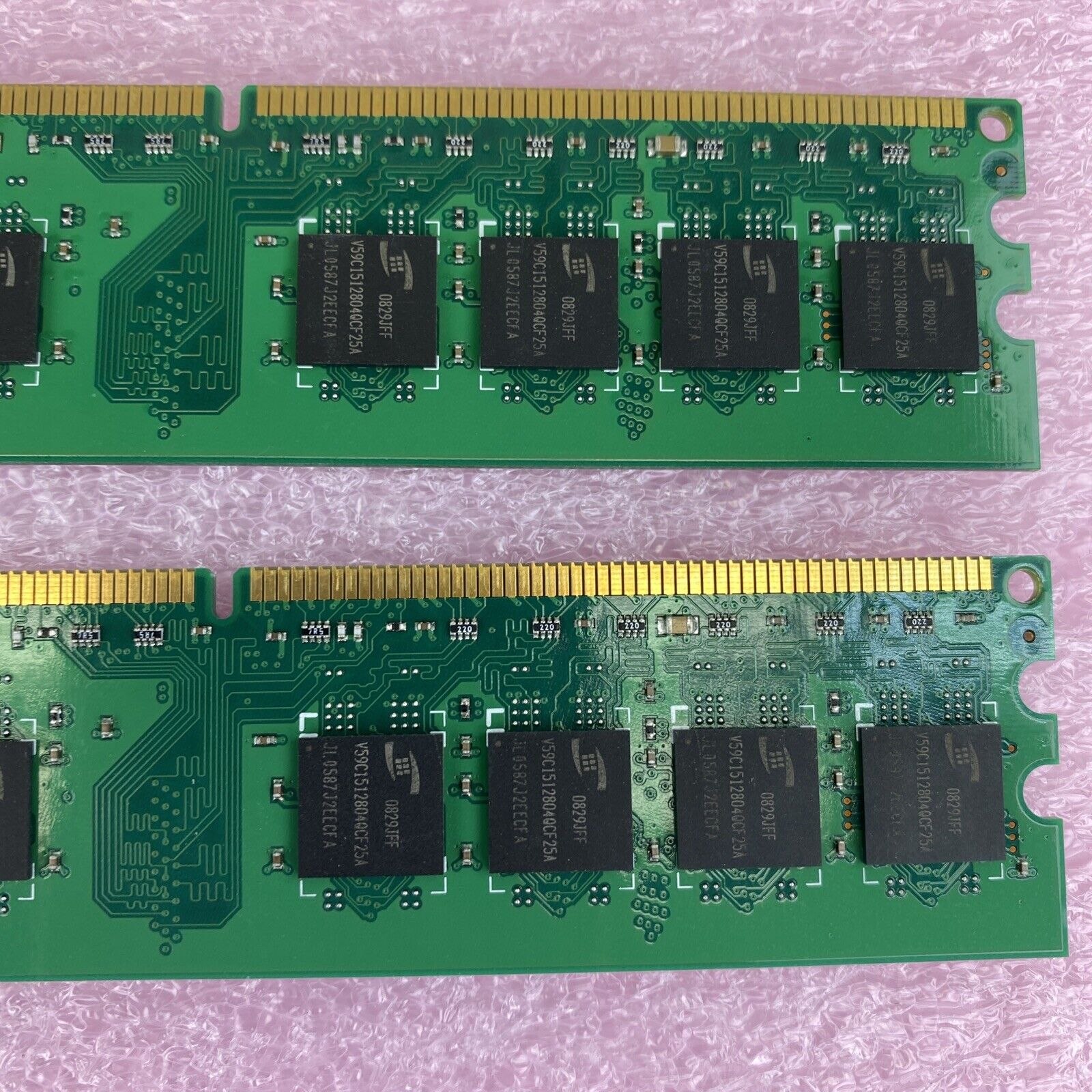 4x 1GB ProMOS V916765K24QCFW-G6 2Rx8 DDR2 800MHz CL6 PC2-6400U-66-12-E0