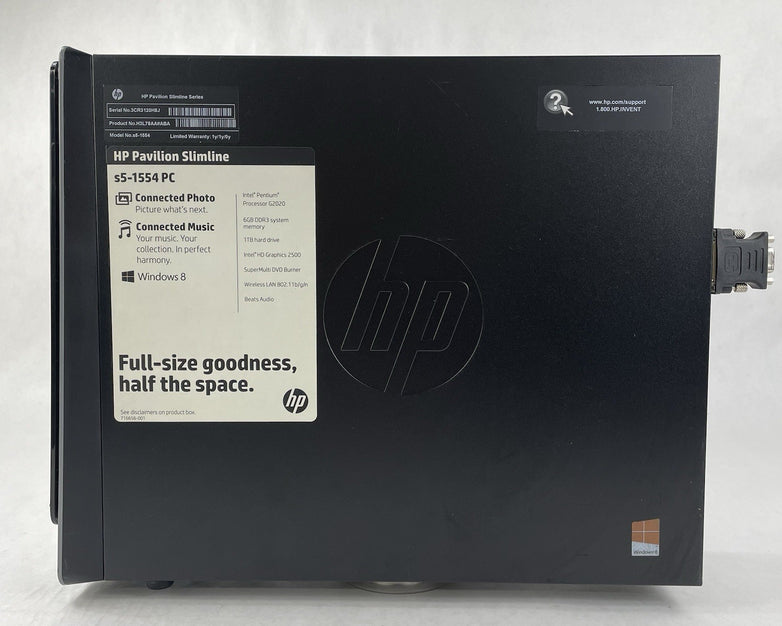 HP s5-1554 SFF Pentium G2020 2.90 GHz 4 GB RAM No HDD/OS