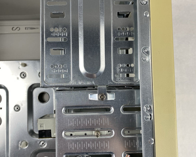 Unbranded Mid ATX Vintage Beige Computer Case No Power Supply No Internals