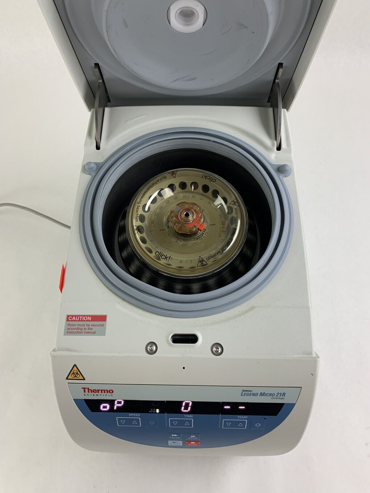Thermo Sorvall Legend Micro 21R Refrigerated Centrifuge Rotor & Lid