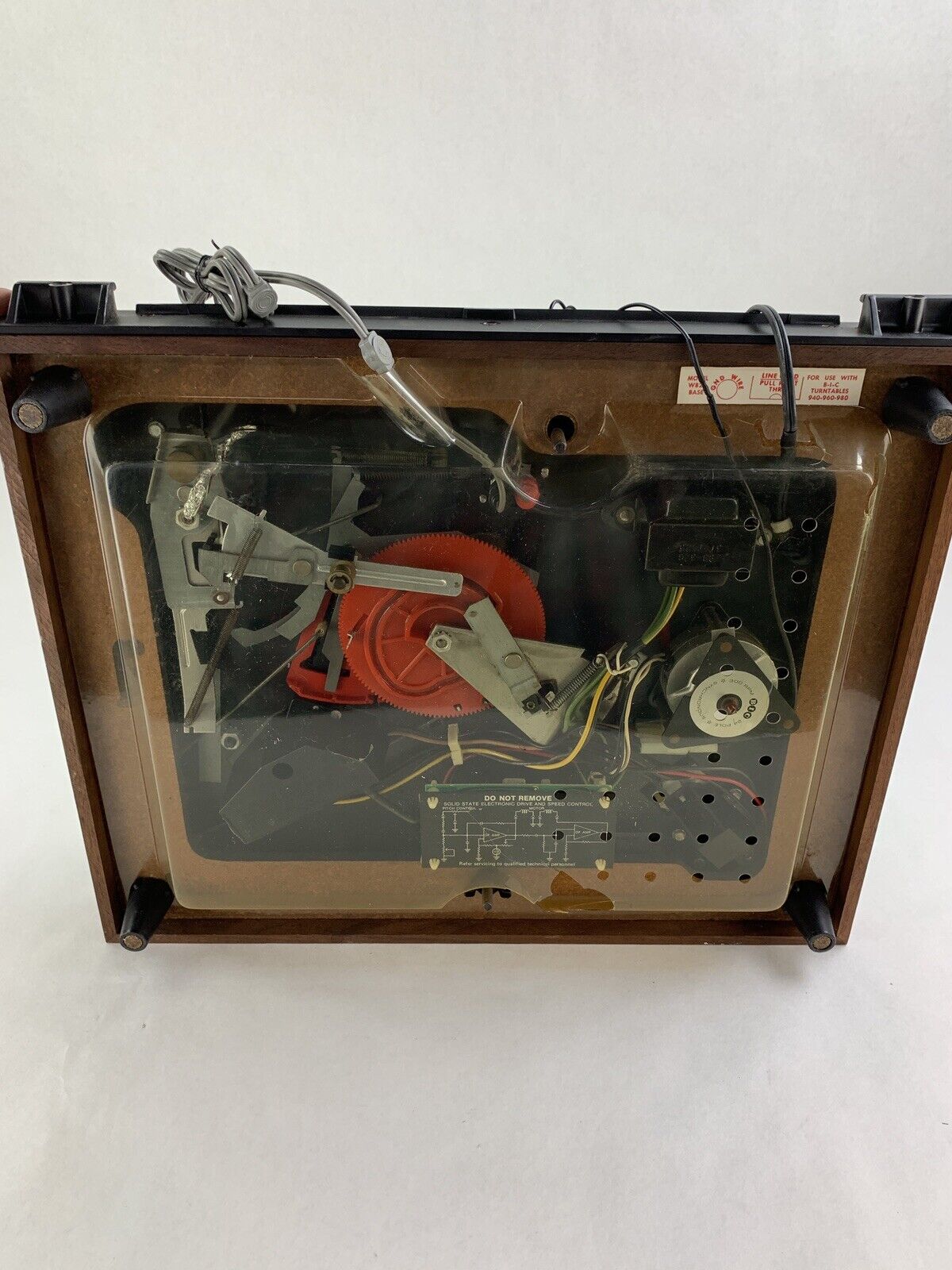 BIC 980 Turntable Belt Drive Automatic Missing Cover Tested 33 Doesn't Auto Land