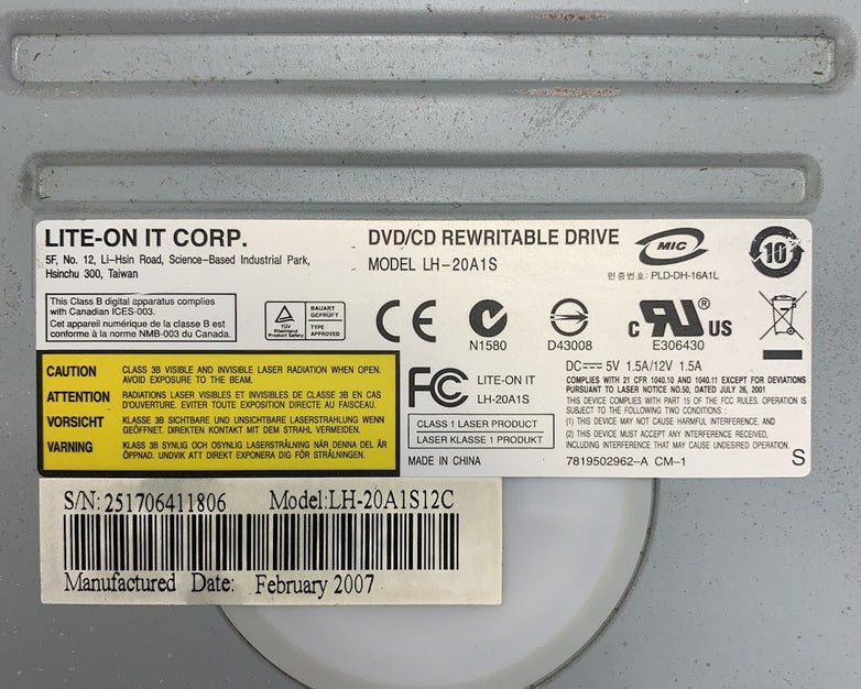 Lite-On IT LH-20A1L DVD/CD Rewritable Drive (Lot of 2)