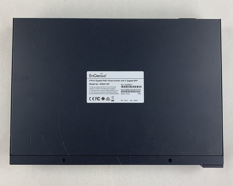 EnGenius EGS5110P 8 port Gigabit PoE Smart Switch Tested Reset