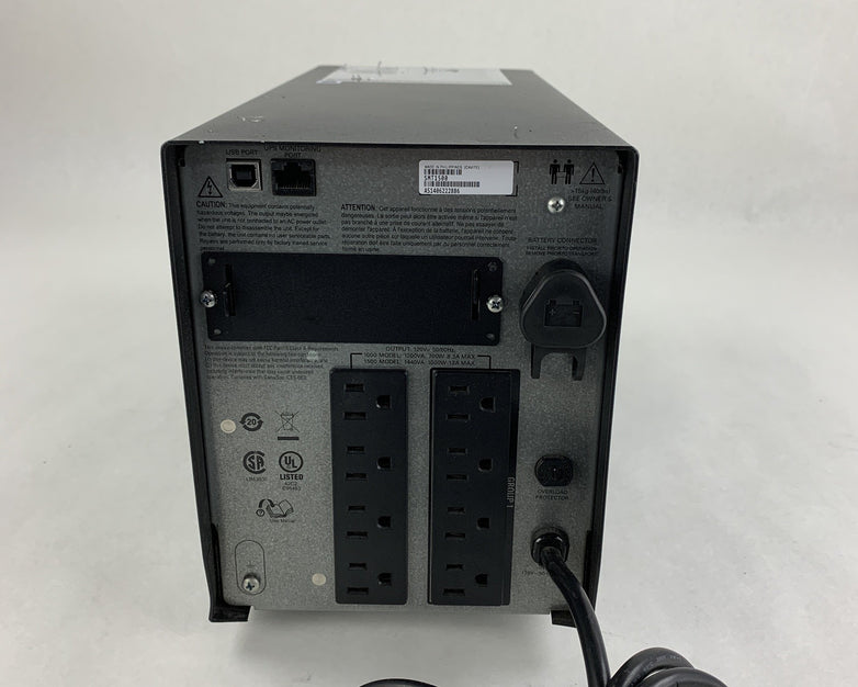 APC SMT1500 Smart Connect UPS 1500VA LCD Backup Surge No Batt Tested Bad Group 1