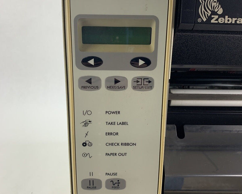 Zebra 140Xi III Label Thermal Printer 200 DPi Serial and Network Cracked Side
