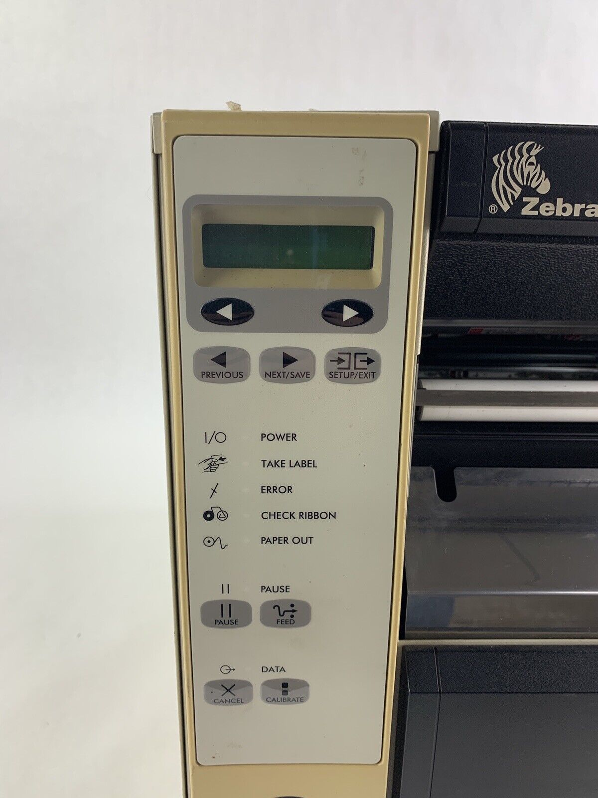 Zebra 140Xi III Label Thermal Printer 200 DPi Serial and Network Cracked Side