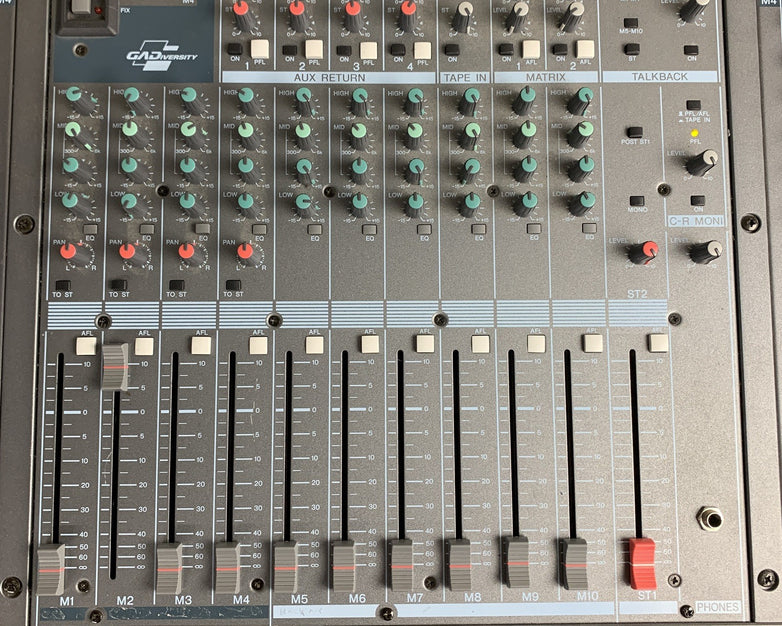 Yamaha Mixing Console MC24/12 XZ01 Tested w/ 2 Bad Lanes Parts and Repair