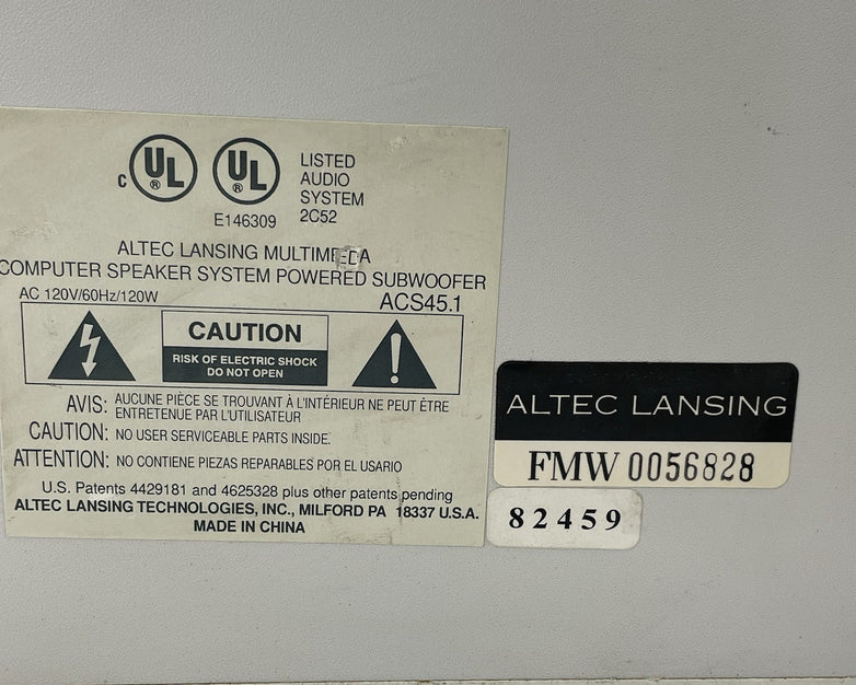 Altec Lansing ACS45.1  Multi Media Speaker System Tested