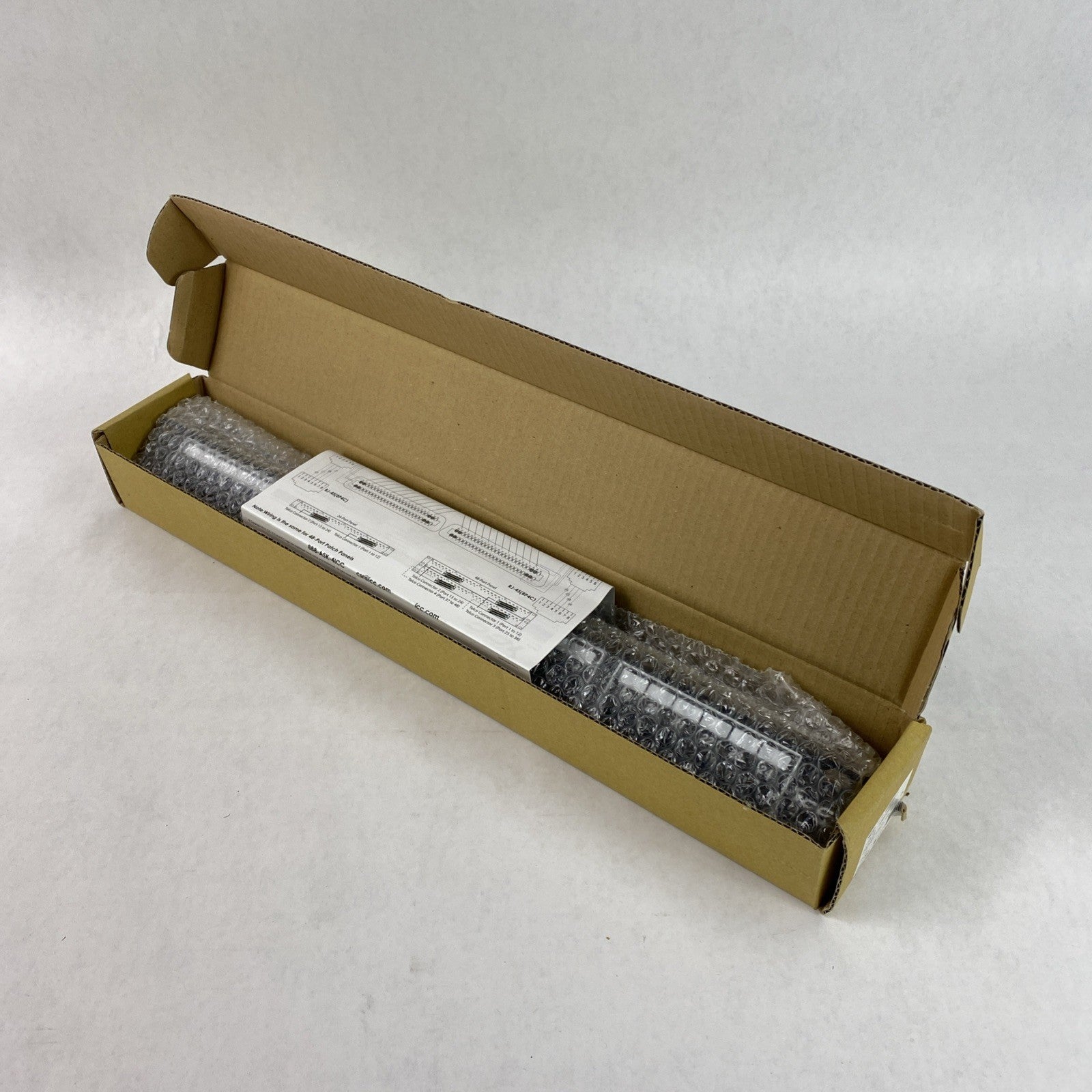 ICC 24- port 8P2C Patch Panel with 50-Pin Female Telco Connector 1 Rack Mount 5