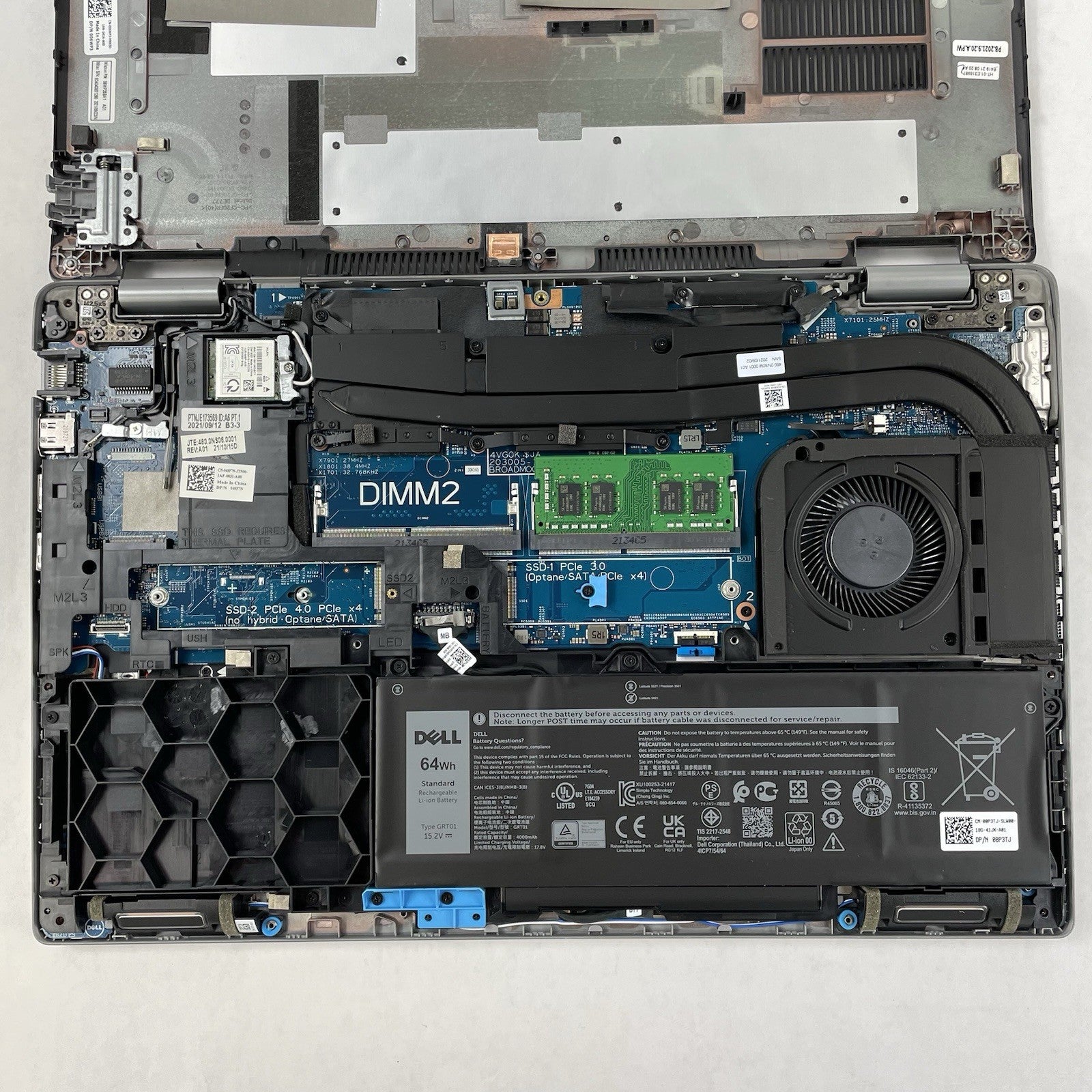 Dell Precision 3561 15.6" i5-11500H 2.90GHz 16GB RAM Quadro QN10-M3 No SSD/OS/AC17