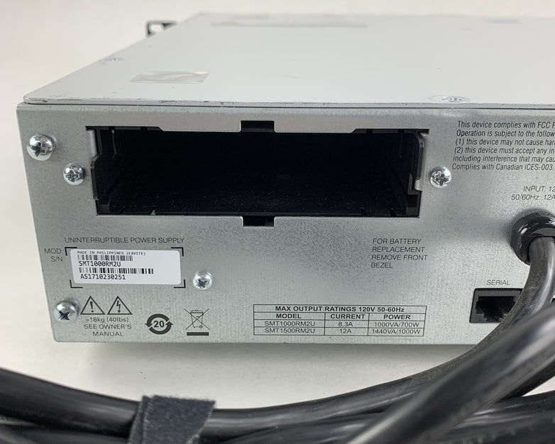APC SMT1000RM2U Smart UPS Back Up Tested  No Batteries
