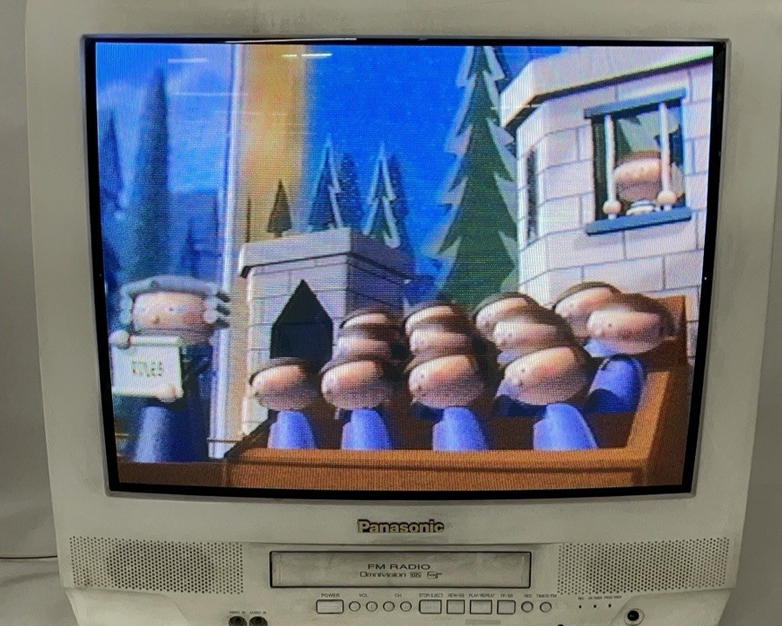 Panasonic PV-C2030W 20" CRT TV VCR & Radio Combo White