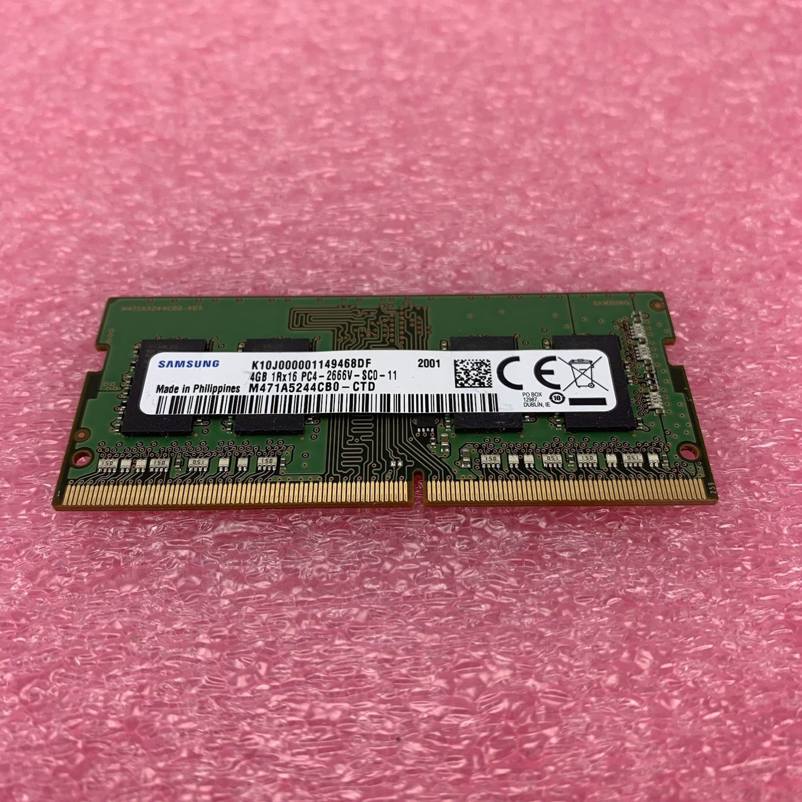 Samsung M471A5244CB0-CTD PC4-2666V-SC0-11 4GB 1Rx16 Desktop Memory RAM Lot of 21