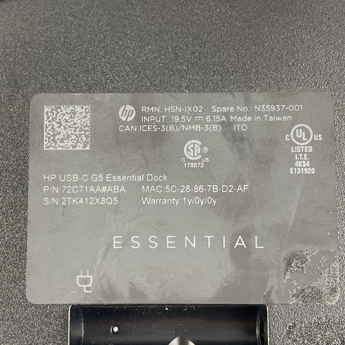 HP HSN-IX02 USB-C Dock G5 - No AC Adapter Lot of 27