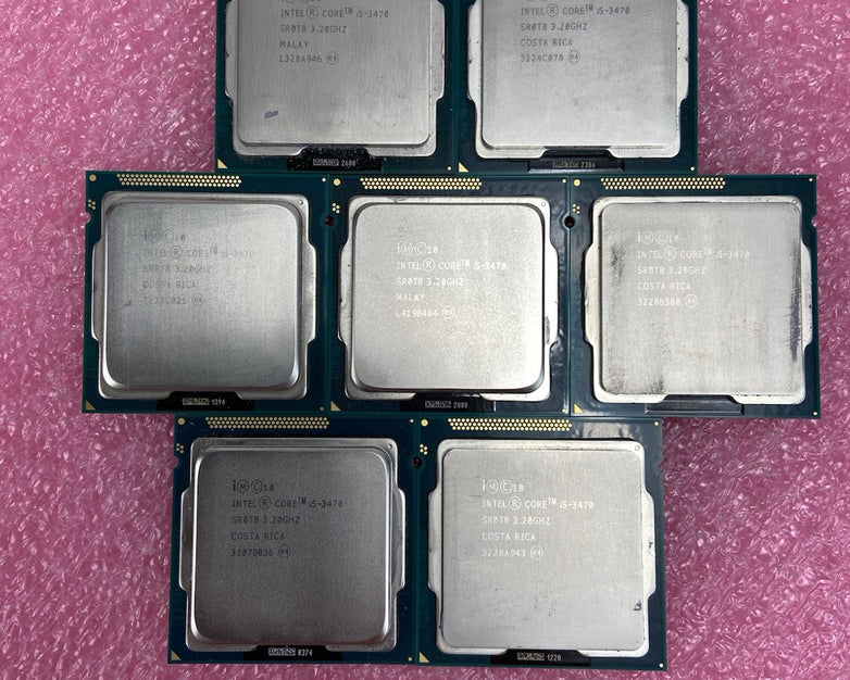 Lot of 7 Intel Core i5-3470 SR0T8 3.2GHz Desktop Processors