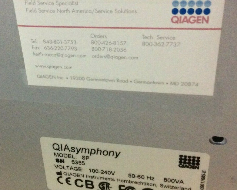 QIAGEN QIAsymphony SP Sample Preparation Fully-Automated DNA RNA Purification