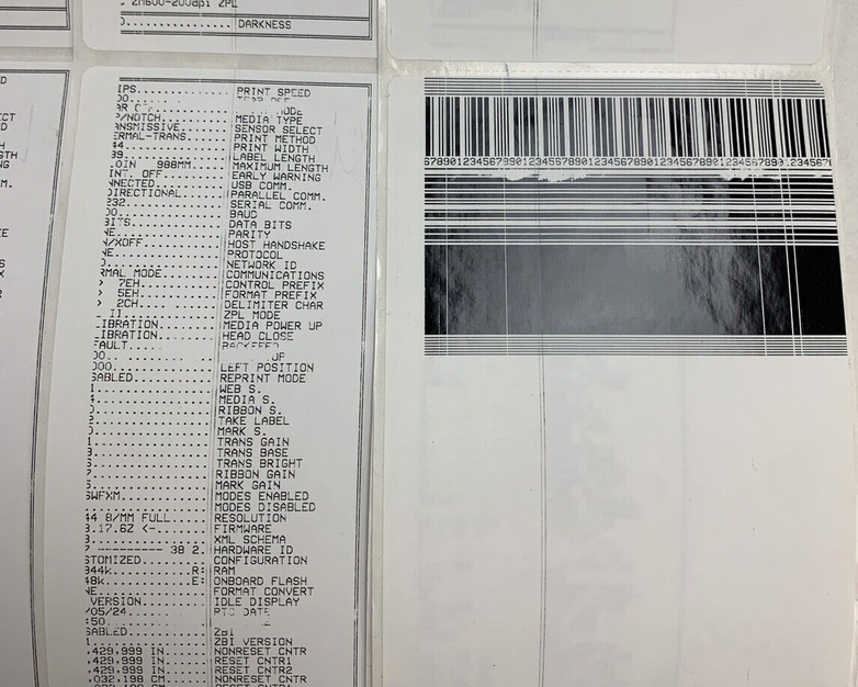 Zebra ZM600 200 DPi Label Printer Thermal Parallel USB Tested Prints For Parts