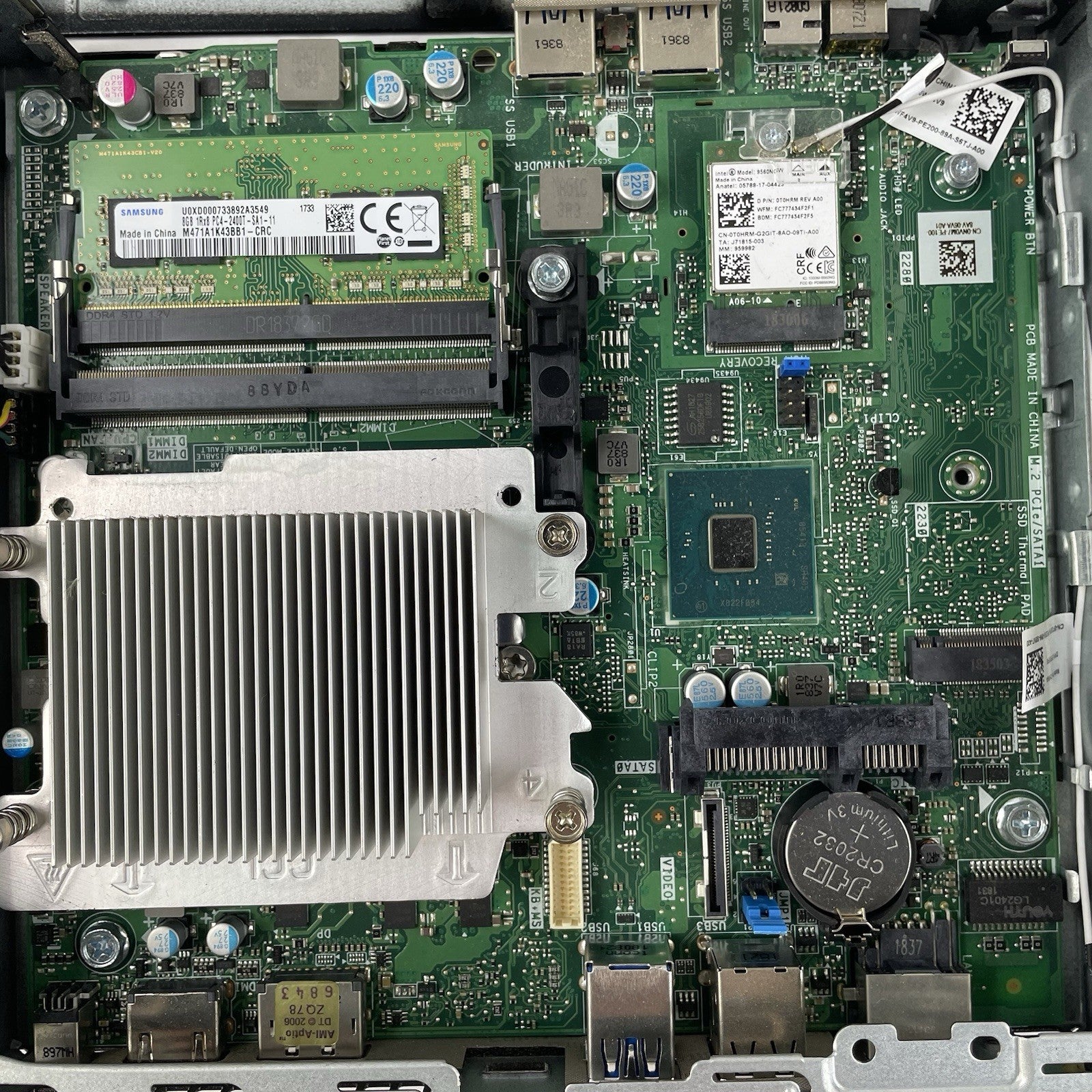 Dell Optiplex 3060 Micro i3-8100T 3.10 GHz 8 GB RAM W/AC No SSD/OS12