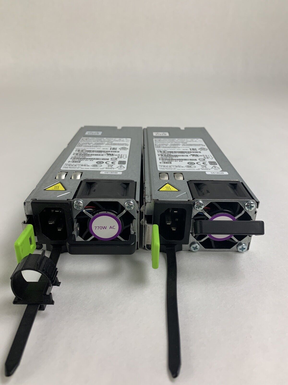LOT OF 2 Cisco UCSC-PSU1-770W V01 770W Power Supply PS-2771-1S-LF Tested