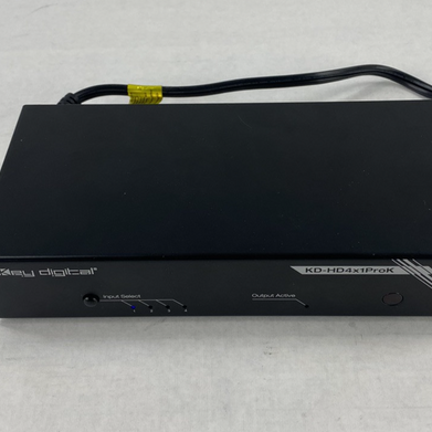 Key Digital KD-HD4x1ProK HDMI Switcher Power Tested No AC Adapter