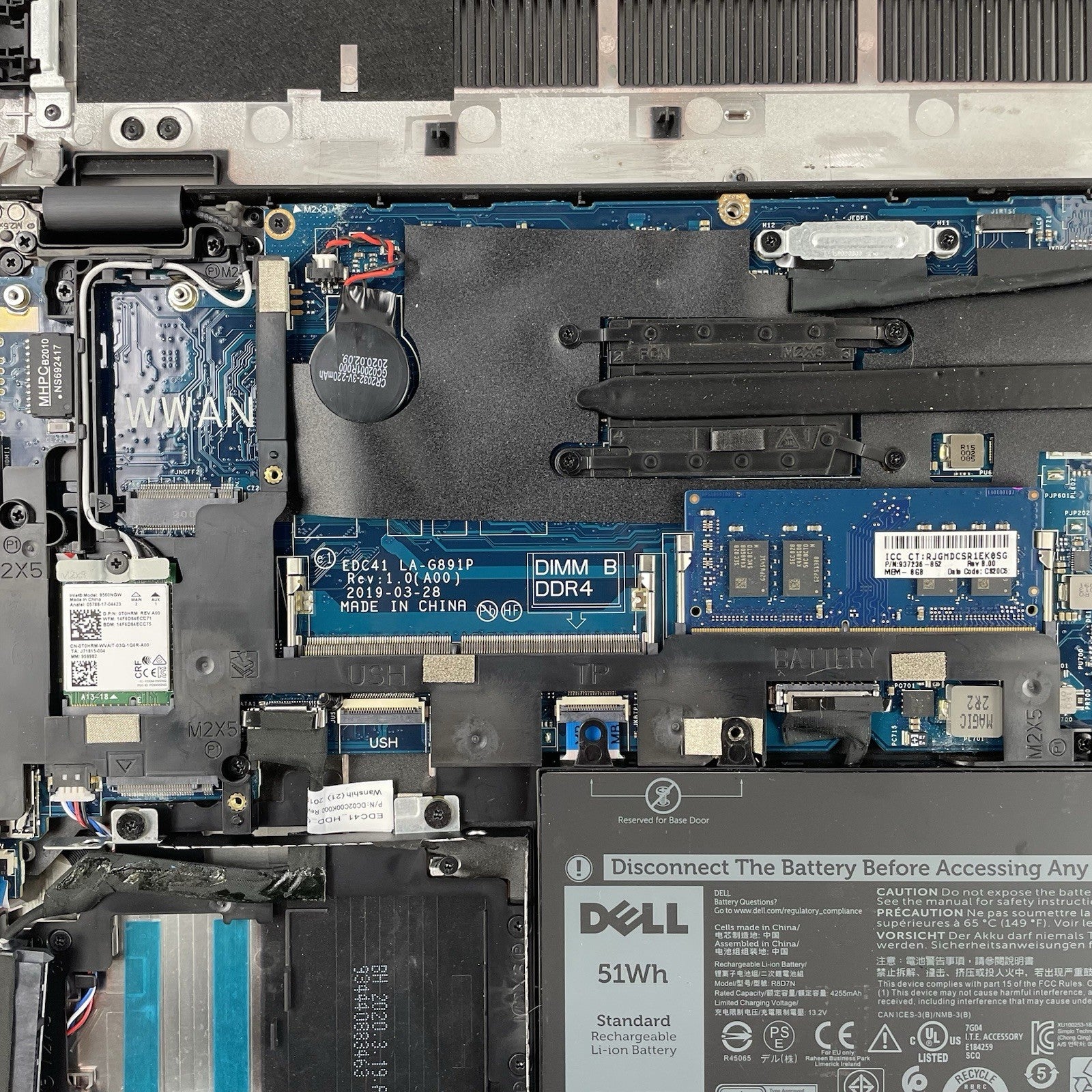 Dell Latitude 5400 14" i7-8665U 1.90 GHz 8 GB RAM No SSD/OS/AC20