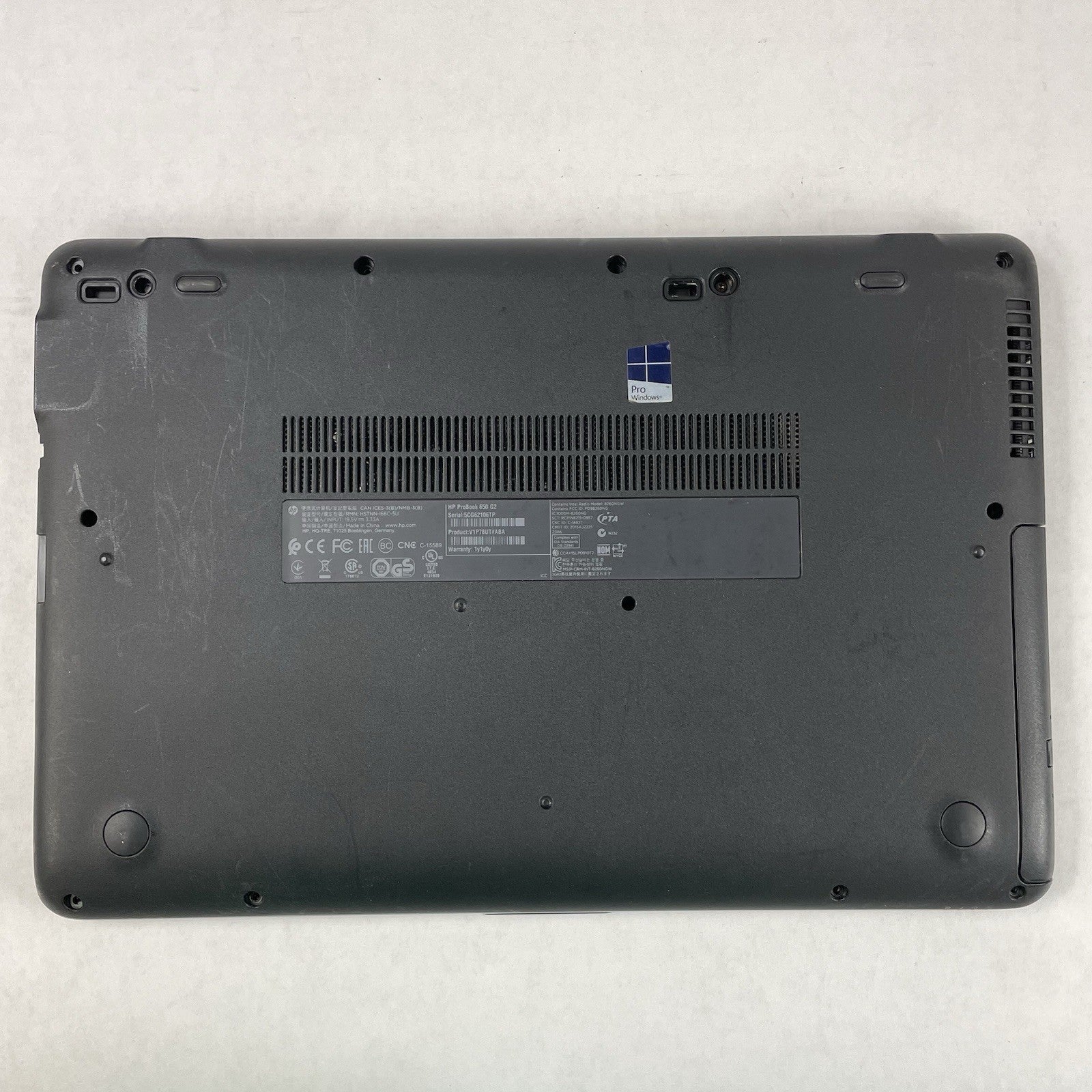 HP ProBook 650 G2 15.6" i5-6200U 2.30 GHz 8 GB RAM No SSD/OS/AC/Batt13
