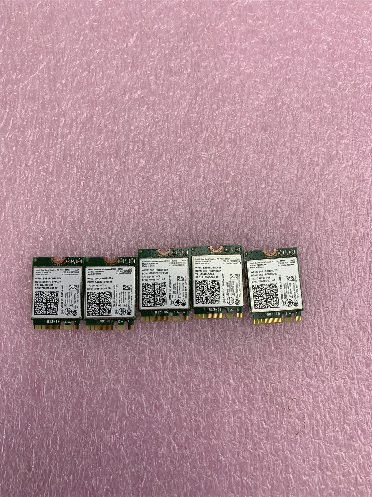 Intel Dual Band Wireless-AC 7260 (Lot of 5)