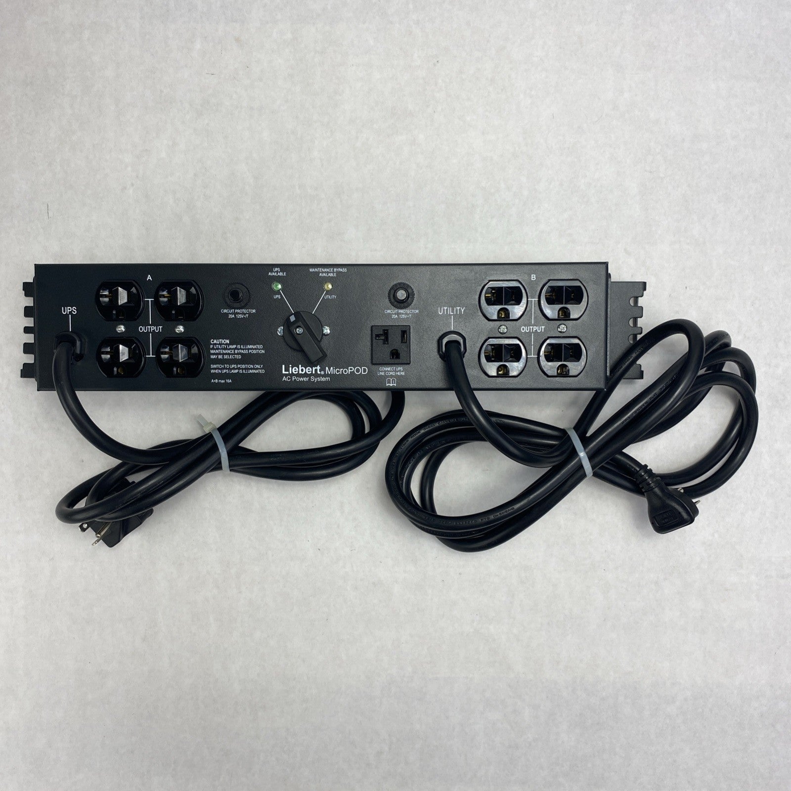 Vertiv MP2-120C Liebert MicroPOD AC Power System 120V 16A Right Angle NEMA 5-20P1