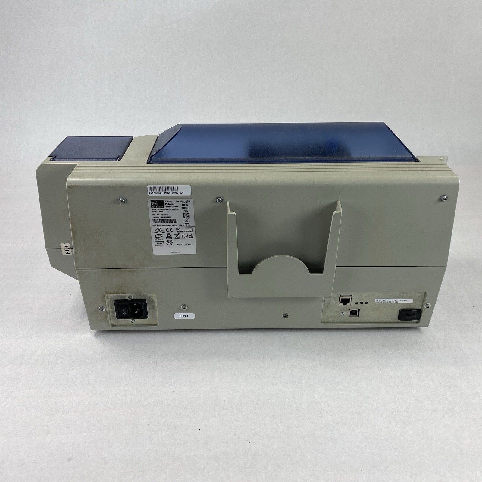 Zebra P430i Dual-Side Color USB ID Card Printer - Parts or Repair