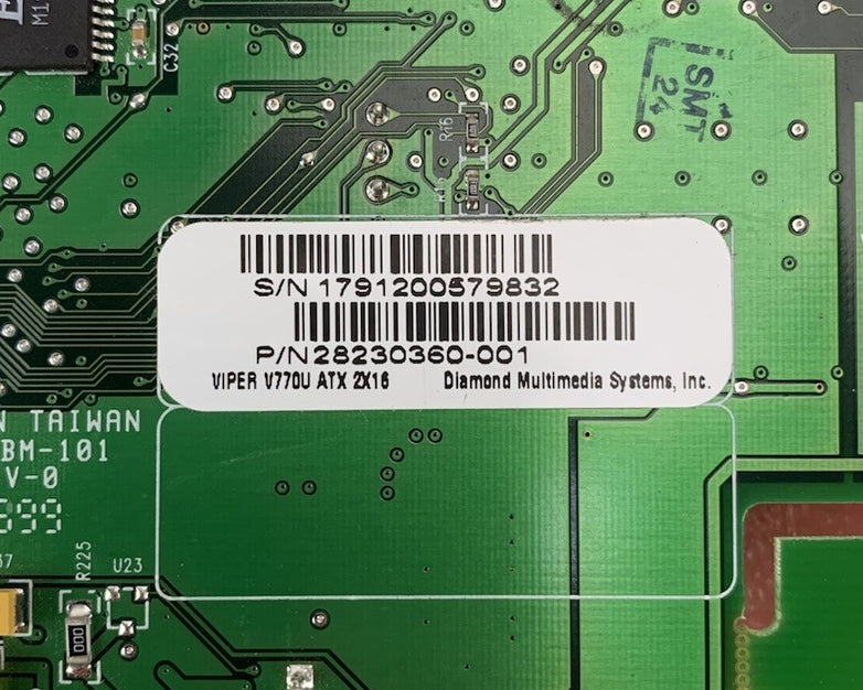 Diamond Viper V770U ATX 2X16 28230360-001 Video Graphics Card
