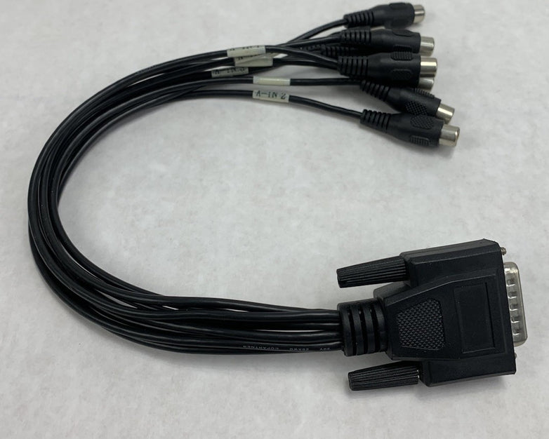 NVT Smatrix 15-Pin DB15 Male to 8-Channel S-Video Audio Connector Cable
