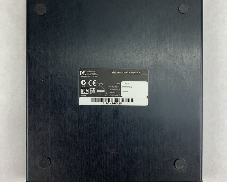 Iomega Super Slim DVD 31785700 DVD Drive w/ AC Adapter Power Supply