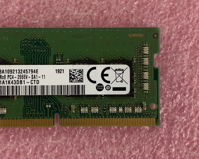 Samsung M471A1K43DB1-CTD  8 GB PC4-21300 DDR4-2666 Laptop Memory Ram