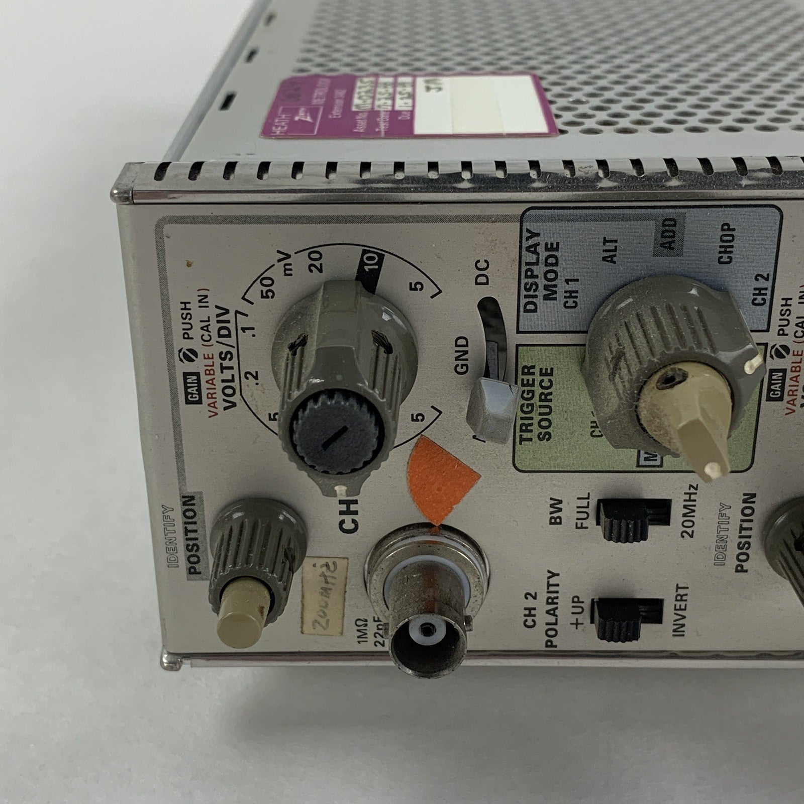 Tektronix 7A26 Dual Trace Amplifier Oscilloscope Plug-In Power Tested