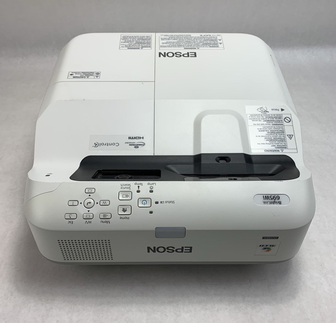 Epson PowerLite 695Wi H740A LCD Lamp Projector 828 Lamp Hours - No Remote3