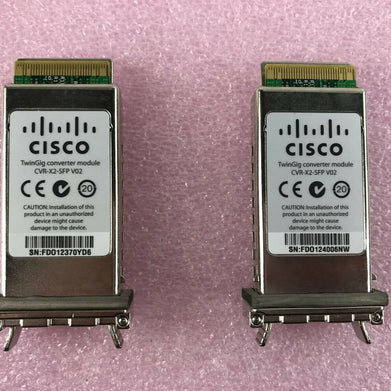 Cisco TwinGig Converter Module CVR-X2-SFP V02 (Lot of 2)