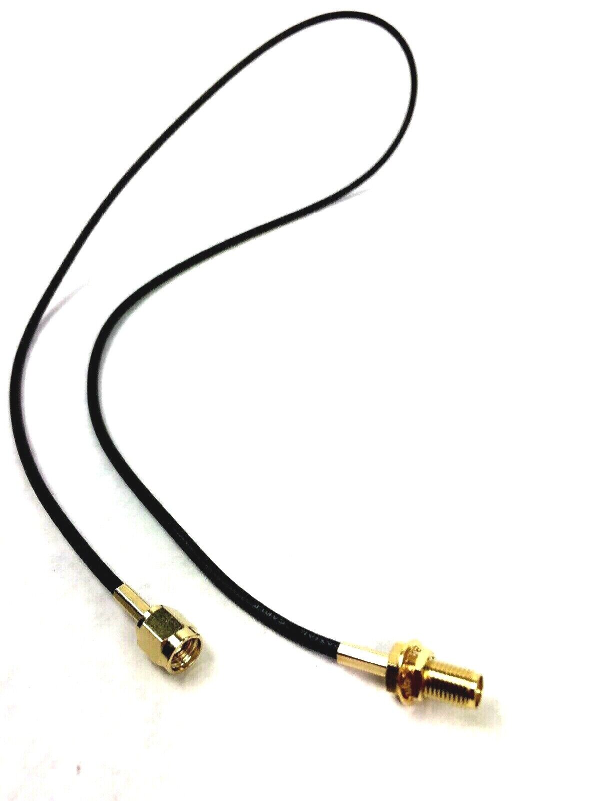 2FT RG174 SMA-RP Male to SMA-RP Male to SMA-RP Female Cable