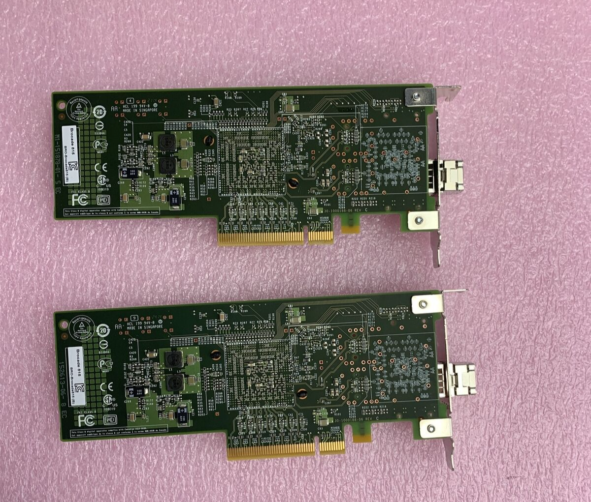 Lot of 2 Dell K54X2 Brocade SP 8GB FC HBA PCI-e Low Profile Fiber Channel Adapte