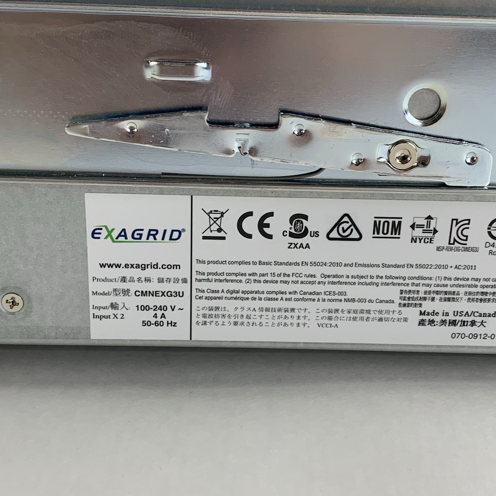 Exagrid EX32000E-SEC CMNEXG3U X10SRL-F E5-1620V3 3.5 GHz 32 GB Ram No OS No HDD9