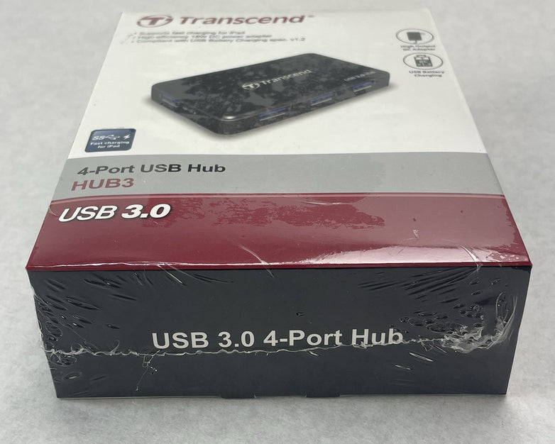 Transcend TS-HUB3K  USB 3.0 4-Port Hub Black