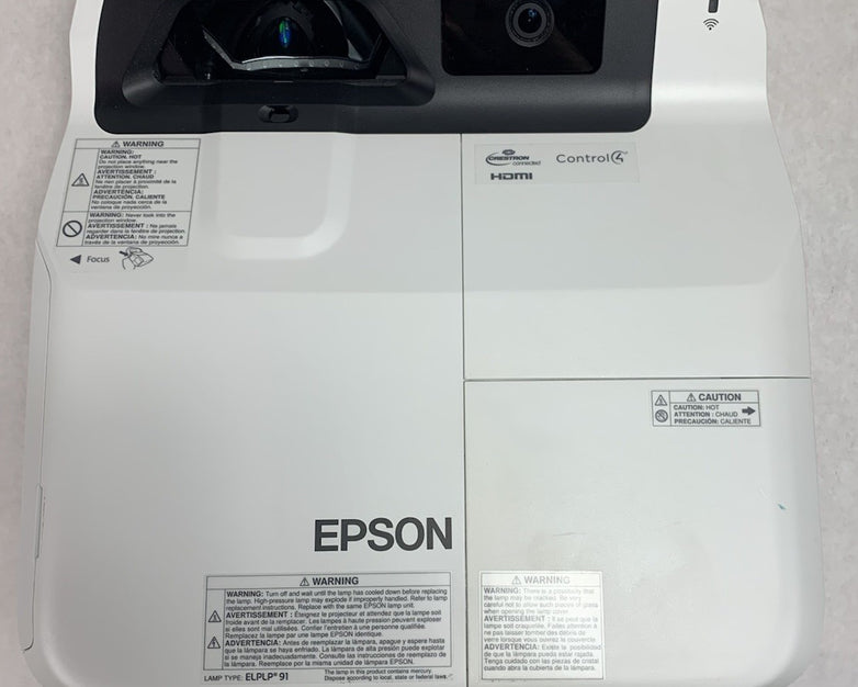 Epson PowerLite 695Wi H740A LCD Lamp Projector 4896 Lamp Hours - No Remote